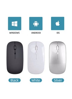 ZORIK 600.0 mAh M40 Ultra-Thin Wireless Mouse , 2.4G Rechargeable Wireless Silent Mouse Ergonomic Design 3 Adjustable DPI  - Image 3