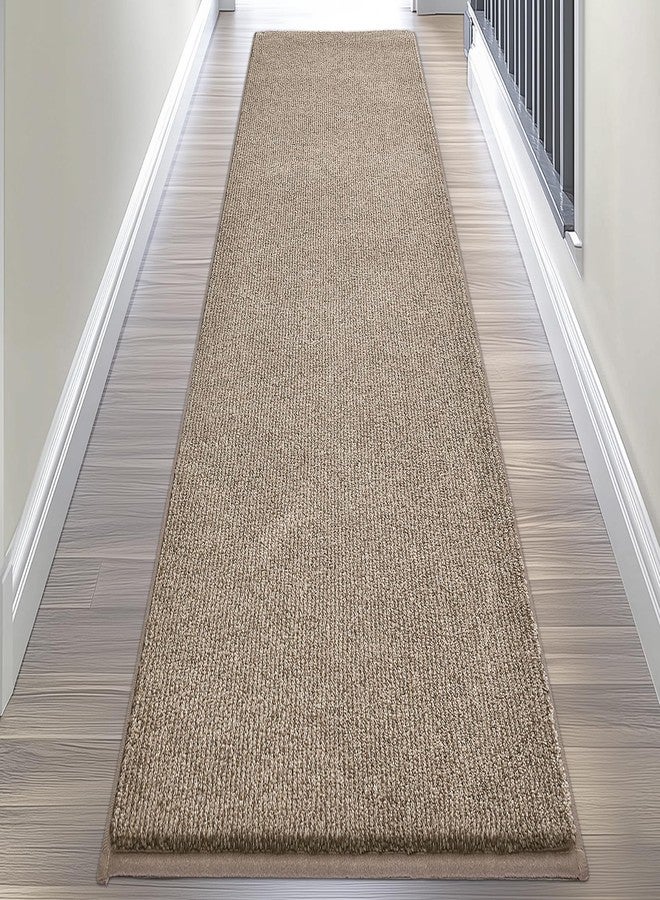 DOMUSTEX Washable Runner Rug 24" x 96" Rectangular, Non Slip Absorbent Indoor Entryway Rug for Floor, Laundry, Hallway, Bedroom (Roll Packing) - Image 1
