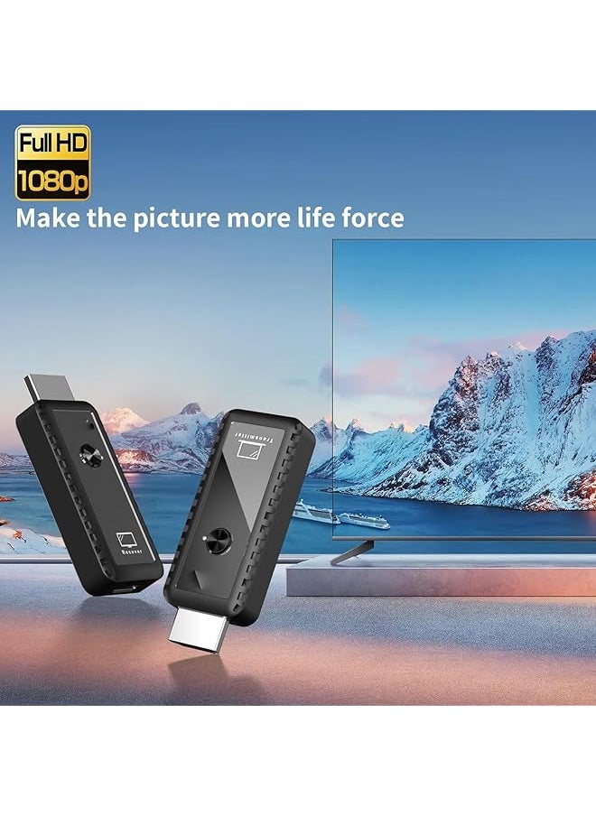 إيروريكس - مجموعة موسع HDMI لاسلكية، جهاز إرسال واستقبال HDMI لاسلكي، تمديد HDMI لاسلكي، توصيل وتشغيل، مجموعة HDMI لاسلكية عالية الدقة محمولة لبث الفيديو والصوت من الكمبيوتر المحمول للمراقبة - Image 1