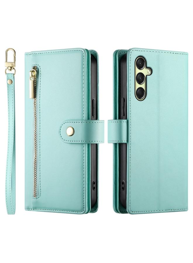 S-TOP Case For Samsung Galaxy A16 Nine Card-slot Zipper Wallet Bag Leather Phone Case - Image 2