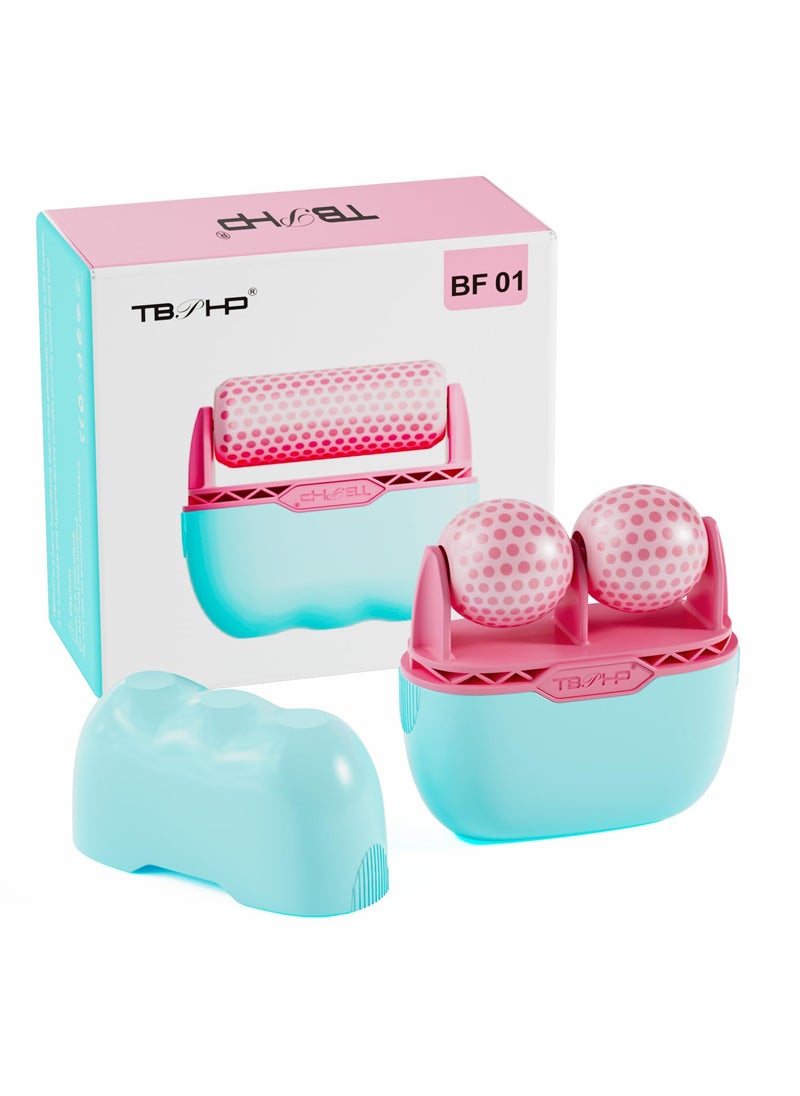 TBPHP TBPHP Ice Roller BF01 for Face & Eye with Plastic Cover Massager Face Massage Roller Tools (Pink) 