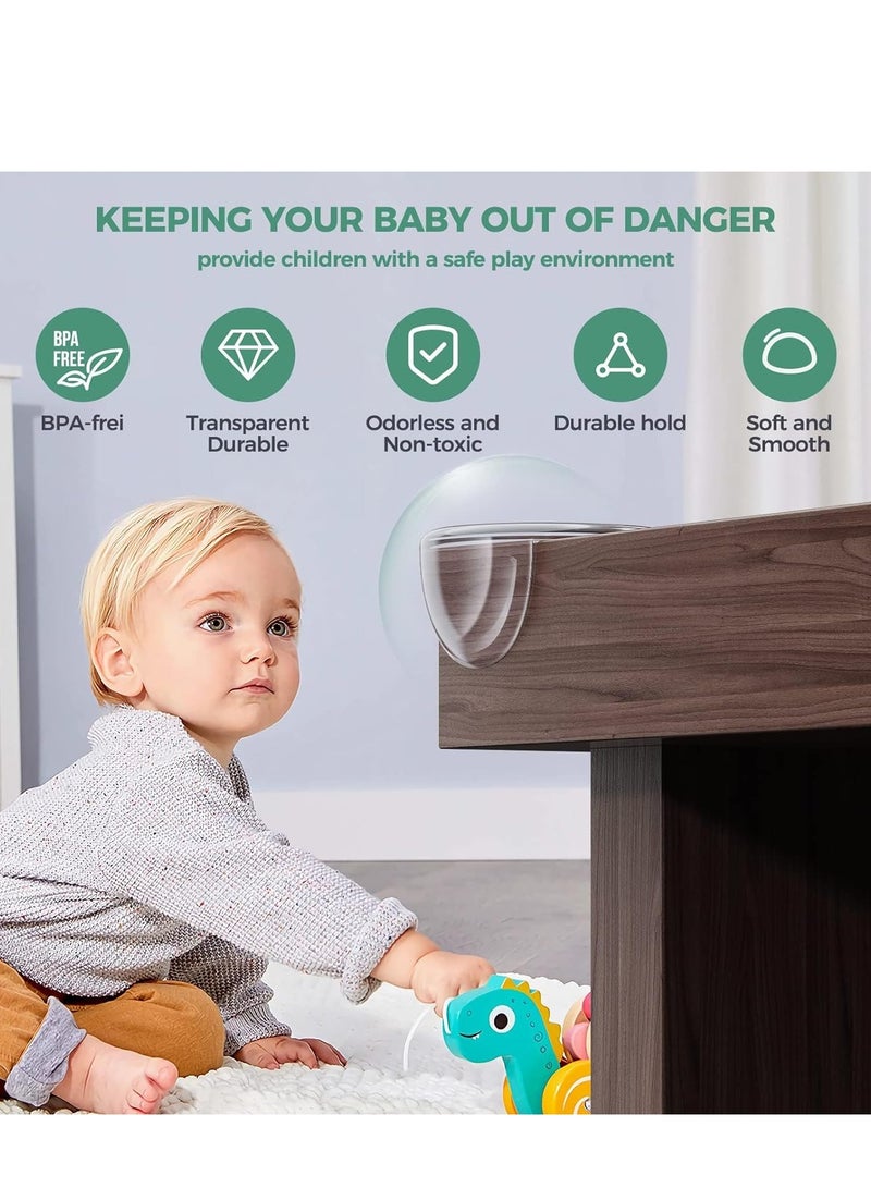 30 Pack Baby Corner Protectors, Enhanced Transparent Edge Guards for Furniture, Thick and Strong Adhesion Table Safety Corners, Childproofing Home Essentials - Image 2