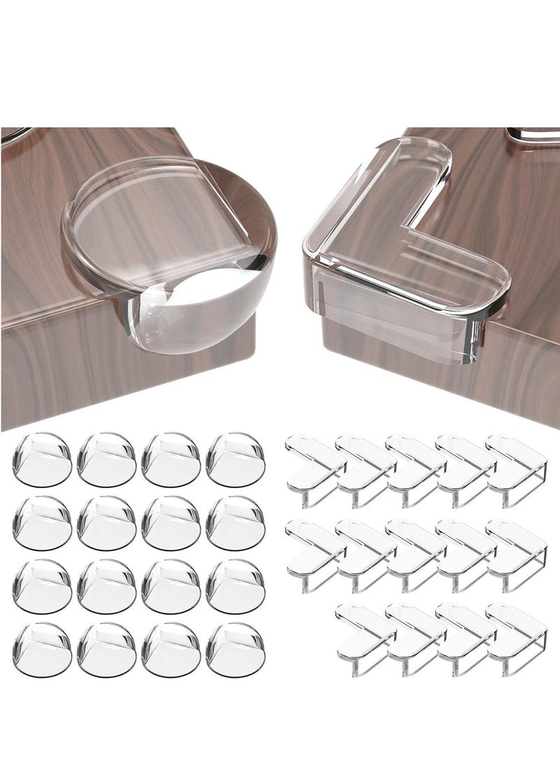 30 Pack Baby Corner Protectors, Enhanced Transparent Edge Guards for Furniture, Thick and Strong Adhesion Table Safety Corners, Childproofing Home Essentials - Image 1