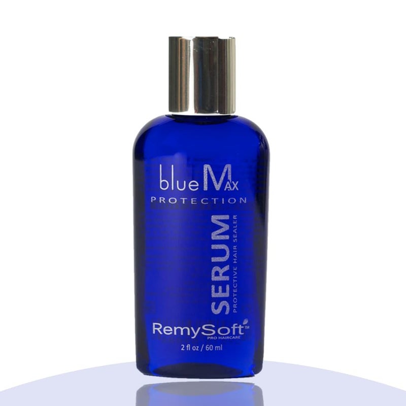 RemySoft blueMax Protective Silicone Serum  Safe for Hair Extensions Weaves and Wigs  Salon Formula Serum 2oz