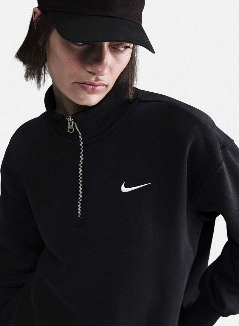 Nike Women’s Nike Sportswear Phoenix Fleece Oversized Long Half-Zip - Image 3
