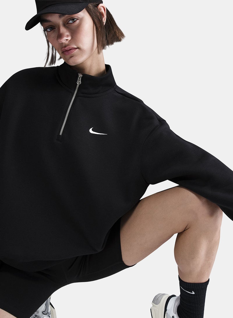 Nike Women’s Nike Sportswear Phoenix Fleece Oversized Long Half-Zip - Image 5