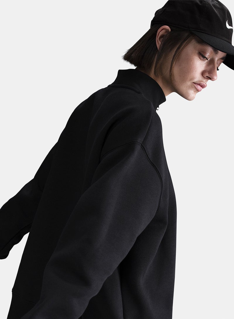 Nike Women’s Nike Sportswear Phoenix Fleece Oversized Long Half-Zip - Image 4