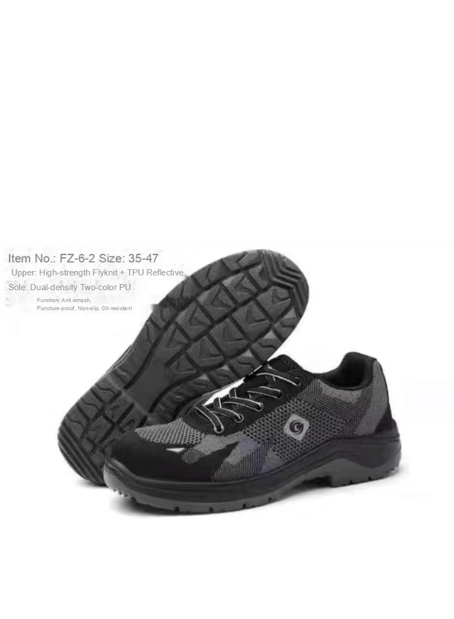 Men's Steel Toe Safety Shoes – Puncture-Resistant, Oil-Resistant, Slip-Resistant Work Boots for Construction - Image 1