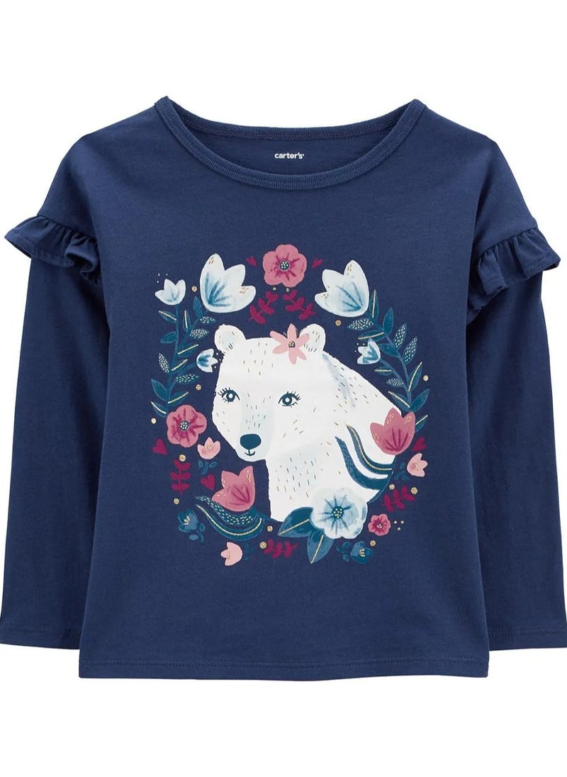 carter's Carter's Bear Jersey Tee - Navy  - Image 1