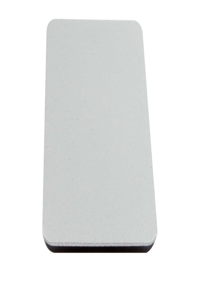 Business Card Size Anodized Aluminum Metal Blanks 2" x 3.55" x 0.04" 1mm Thick (Pack of 10) (Silver)