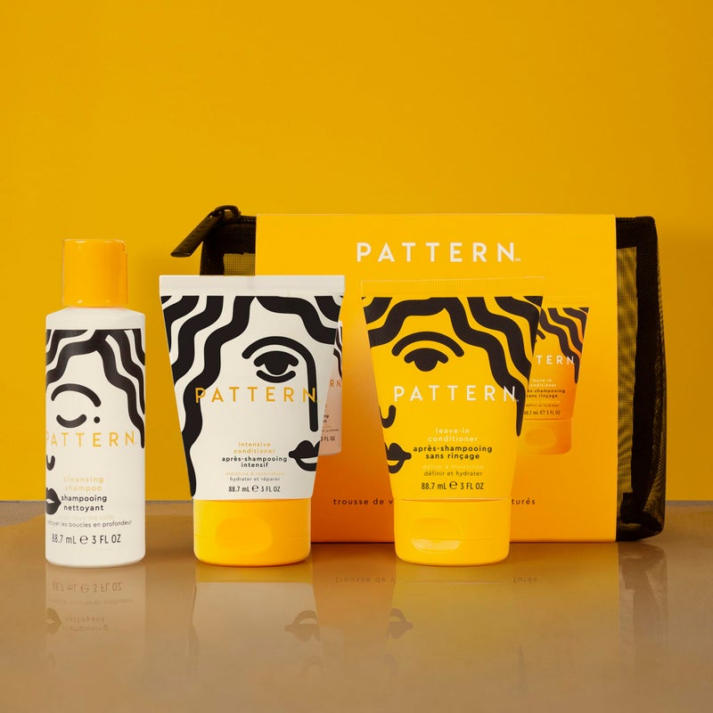 PATTERN Beauty by Tracee Ellis Ross Texture Travel Kit for Curly & Coily Hair, 3a-4c, Includes 3 oz Leave-In Conditioner, Intensive Conditioner, Cleansing Shampoo - Image 5