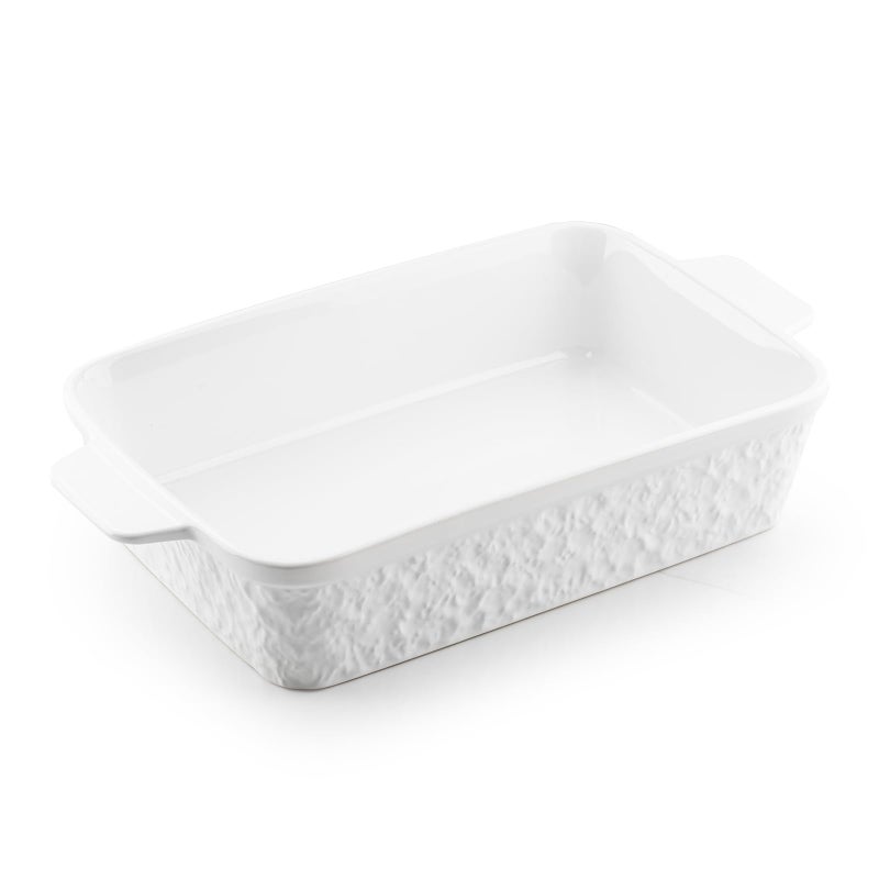 Dafuceramic Casserole Dish for Oven, 4.2 QT Baking Dish, 9x13 Large Porcelain Baking Pan, Durable Rectangular Lasagna Pan Deep with Handles, Microwave Oven Safe - Image 1
