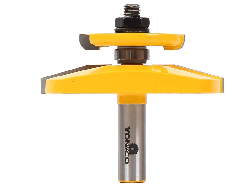 Yonico Router Bits Raised Panel with Back Cutter 3-1/8-Inch Bevel 1/2-Inch Shank 12149 - Image 1