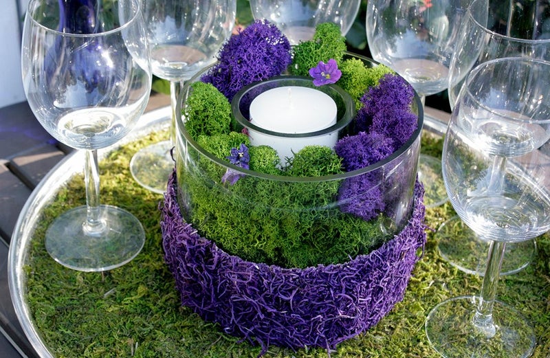 SuperMoss (25124) Reindeer Moss Preserved, Appx. 2oz, Purple - Image 2