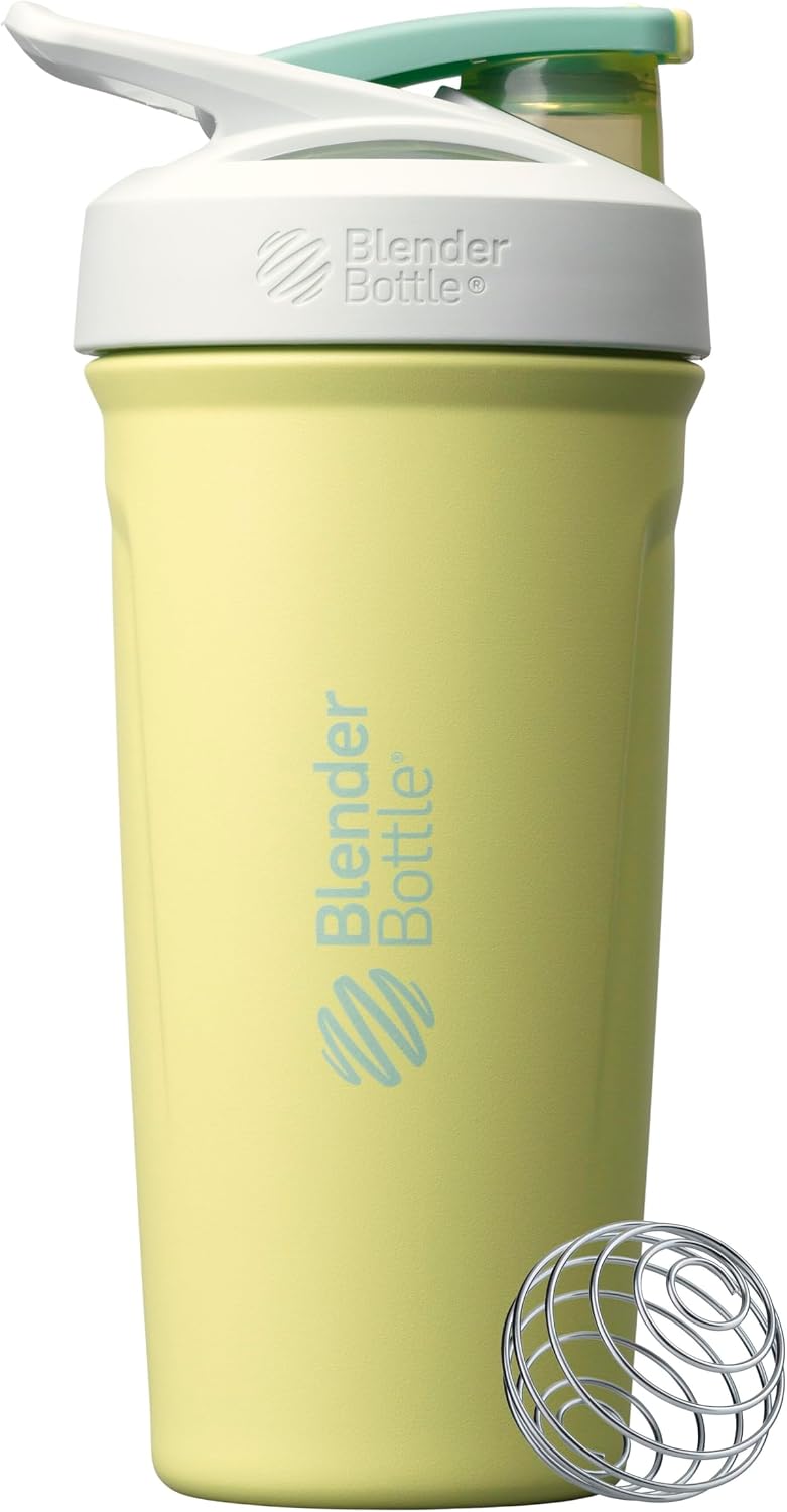 BlenderBottle Sport Flip Stainless Steel Shaker Bottle 24oz Electric Garden - Image 1