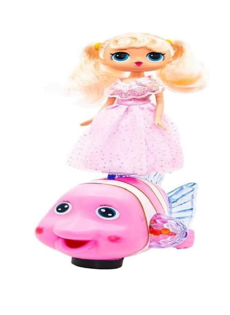 Generic L.O.L Fish Shape Ramadan Lantern Doll - Cute Dancing Toy  - Image 2
