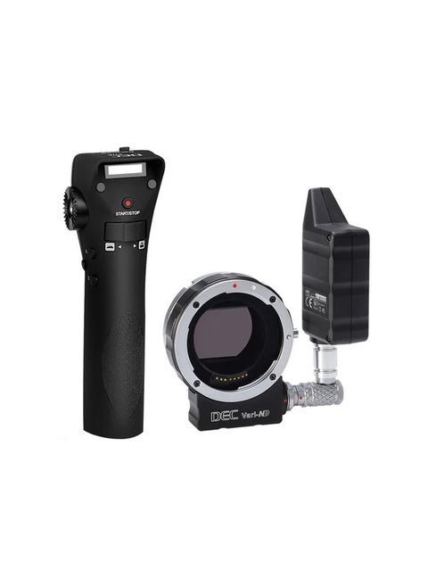 Aputure DEC Vari‑ND Wireless EF/EF‑S to MFT Lens Adapter – Remote Control Focus, Iris & A‑B Focus, Built‑In Electronic ND (ND 8–ND 2048), 2.4 GHz Wireless Handgrip, Control Wheel on Receiver