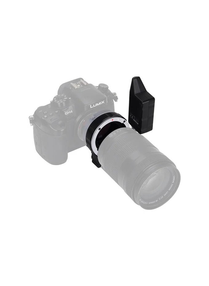 Aputure DEC Vari‑ND Wireless EF/EF‑S to MFT Lens Adapter – Remote Control Focus, Iris & A‑B Focus, Built‑In Electronic ND (ND 8–ND 2048), 2.4 GHz Wireless Handgrip, Control Wheel on Receiver