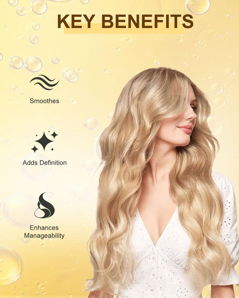 Samnyte Styling Cream, Non-greasy Travel Size Smoothing Cream for Women & Kids, Fragrance-Free Flyaway Control for Frizz & Baby Hair, Styling Products for Slick Back, Bun, Ponytail, Braiding - Image 4