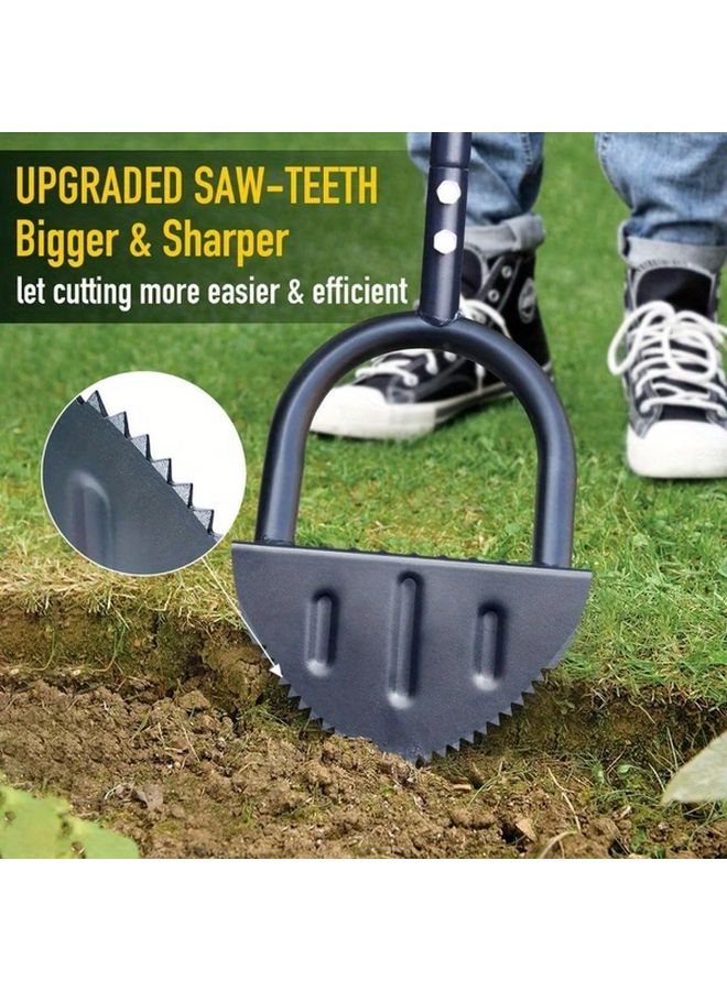 مشذب حواف العشب بمقبض على شكل T وحواف مسننة لتشذيب العشب على طول الأرصفة - Image 2