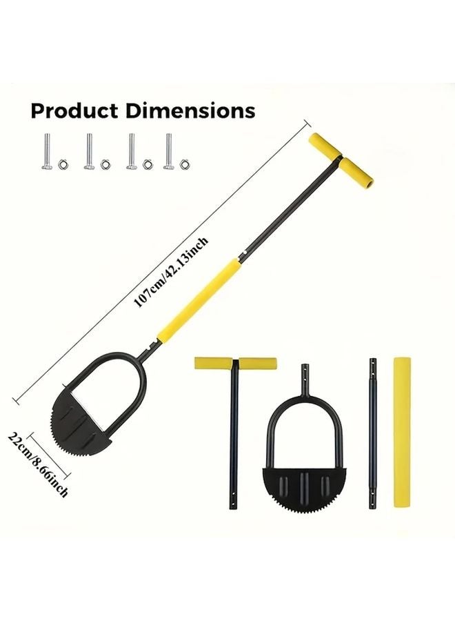مشذب حواف العشب بمقبض على شكل T وحواف مسننة لتشذيب العشب على طول الأرصفة - Image 3