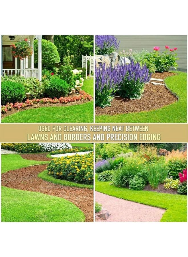 مشذب حواف العشب بمقبض على شكل T وحواف مسننة لتشذيب العشب على طول الأرصفة - Image 5