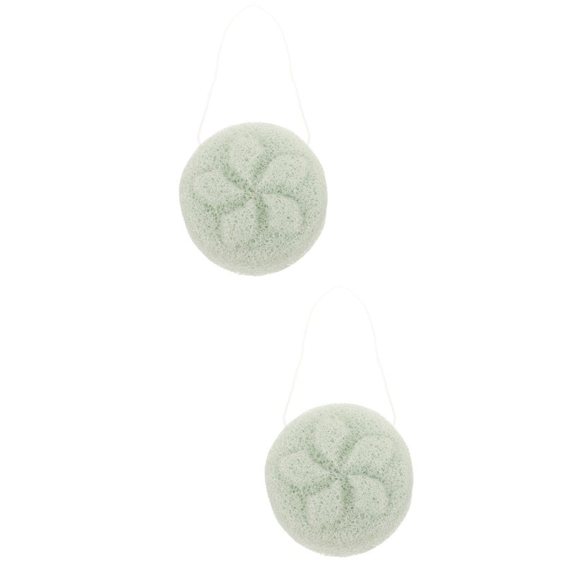 2pcs Facial Cleaning Sponge Face Exfoliating Sponge Face Scrubbers Facial Sponge for Home Travel - Image 1