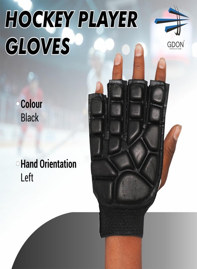 GDON Hockey Gloves with Leather Palm (Left Hand) - Image 2