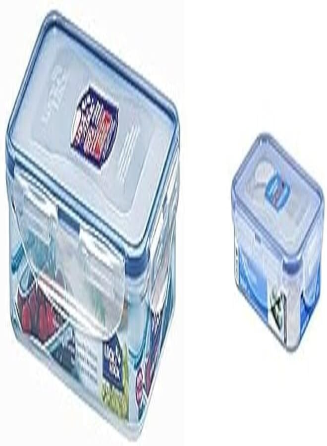 LocknLock Lock & Lock Rectangle Plastic Container 800ml + Lock & Lock Rectangle Plastic Container 360ml 
