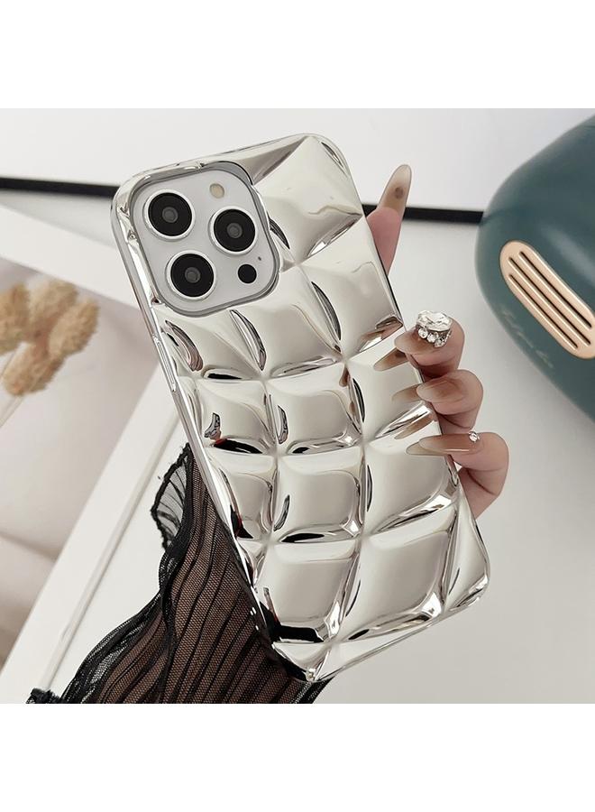 زبون جراب لهاتف iPhone 12 Pro، جراب هاتف TPU منقوش منحني مطلي بطلاء معدني - Image 1