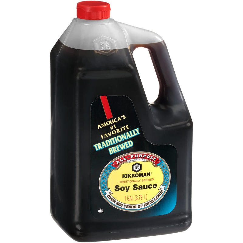 Kikkoman  Traditionally Brewed Soy Sauce All Purpose Seasoning  1 Gallon Pack of 1 - Image 3