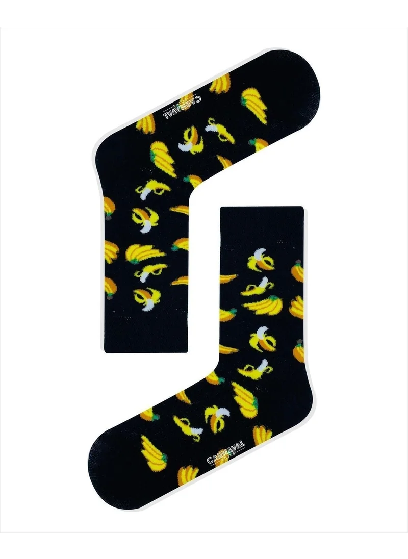 Carnaval Socks Multi Banana Patterned Colorful Socks