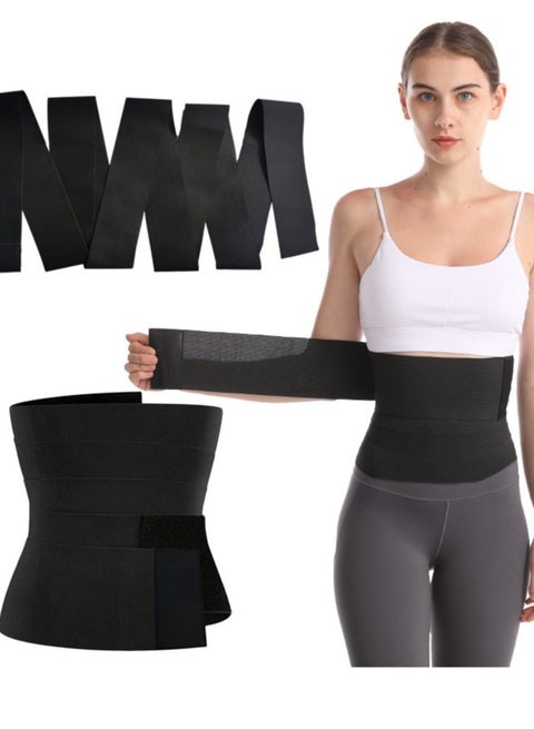 Women's Waist Trainer Velcro Elastic Wrap Corset Plus Size Trainer Corset Tummy Control Slimming Abdominal Shaper Workout Waist Trimmer Suitable for Gym Exercise Body Shaping Waist Trimmer Belt