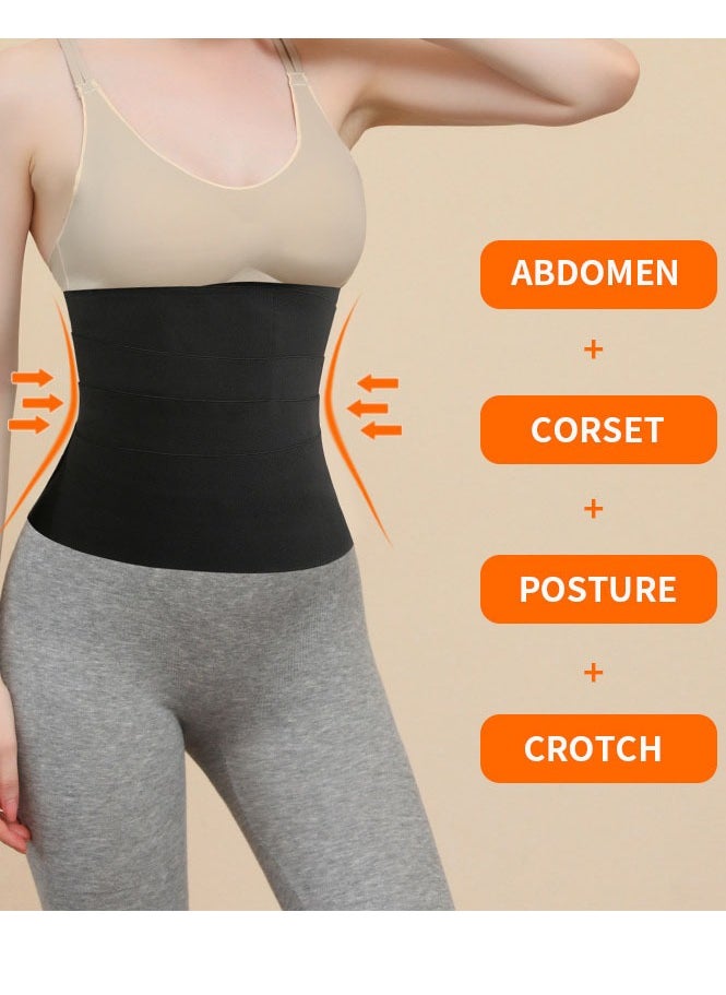 Carebao Women's Waist Trainer Velcro Elastic Wrap Corset Plus Size Trainer Corset Tummy Control Slimming Abdominal Shaper Workout Waist Trimmer Suitable for Gym Exercise Body Shaping Waist Trimmer Belt  - Image 3