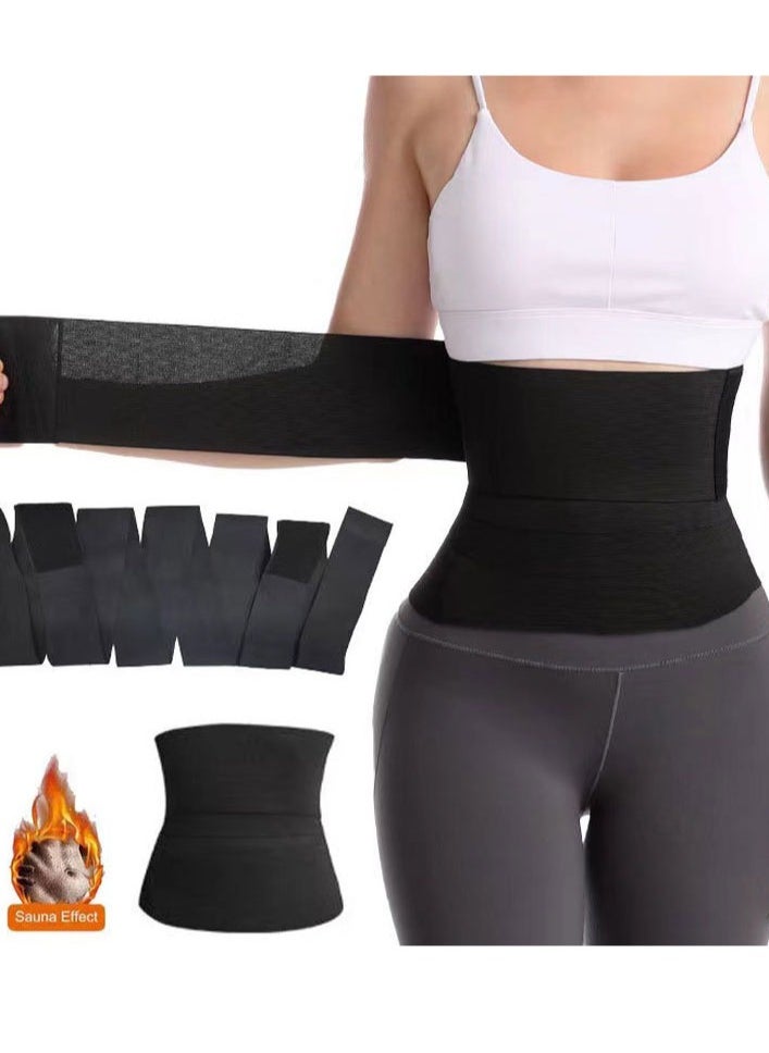 Carebao Women's Waist Trainer Velcro Elastic Wrap Corset Plus Size Trainer Corset Tummy Control Slimming Abdominal Shaper Workout Waist Trimmer Suitable for Gym Exercise Body Shaping Waist Trimmer Belt  - Image 4