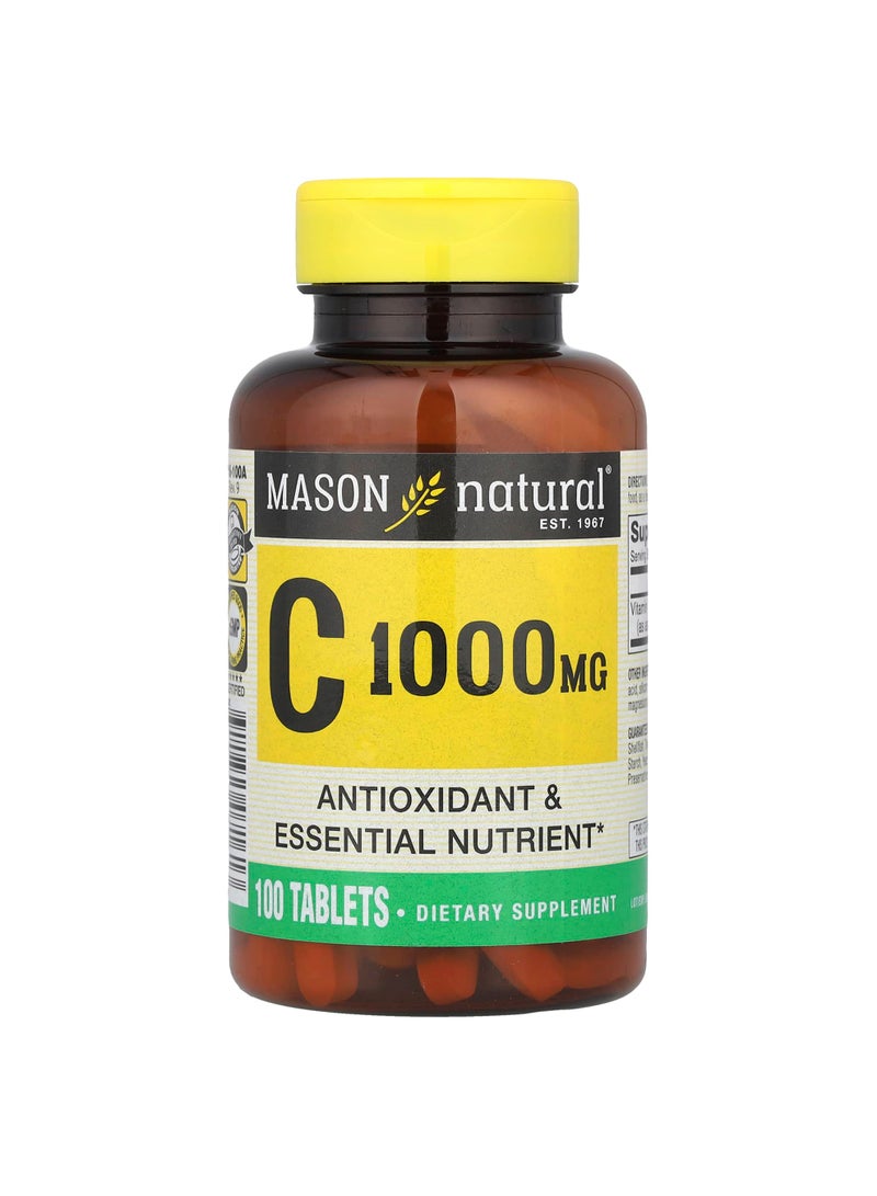 Mason Natural Vitamin C, 1,000 mg, 100 Tablets