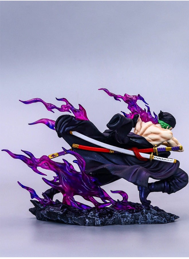 One Piece One piece Drift Sauron Action Figure Decorative Resin Sculpture Home Decor Statue, Art Figurine Home Ornament Decoration for Office, Living Room, Bedroom, Book Shelf, TV Cabinet, Desktop  - Image 2