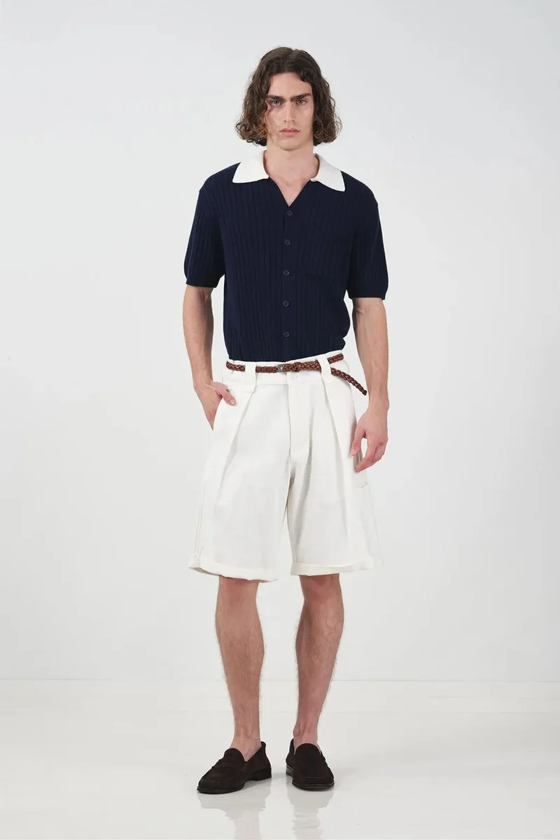 Giesto Navy Blue GIESTO Men's Cotton Shirt for Men | Best Price UAE