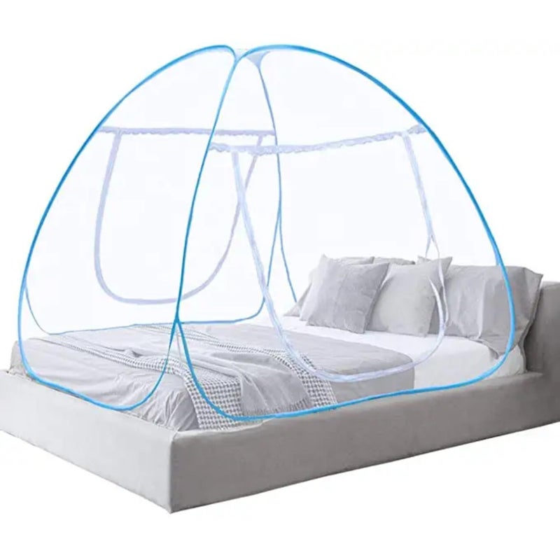 Singhal Mosquito Net for Double Bed | Foldable Machardani for King Size Bed | Strong and Durable Tent | Machhardani for Extra Large Bed - Image 1