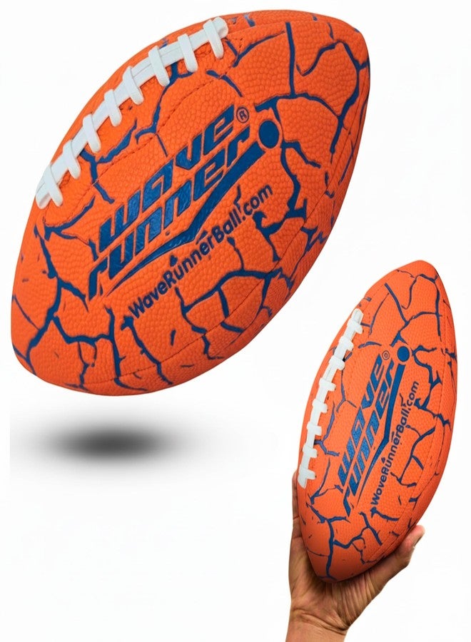 Wave Runner Junior Football, 9.25 Size, Waterproof Double-Laced Ball, for Beach, Pool, Indoor Outdoor Play - Image 1