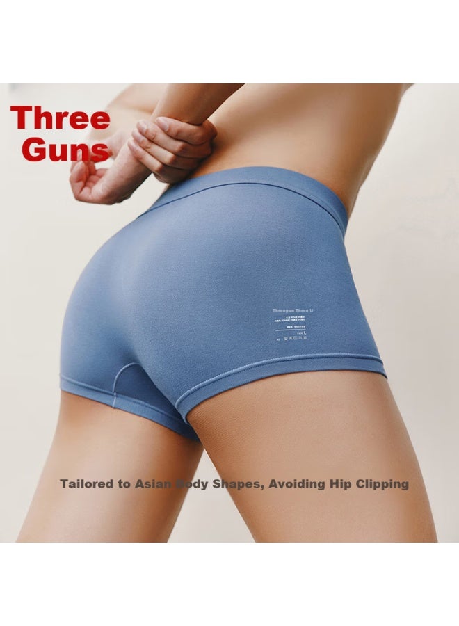 Threegun Men's Underwear, 7a Antibacterial Xinjiang Cotton, Men's Boxer Briefs, High-elastic Breathable Shorts, - Image 1