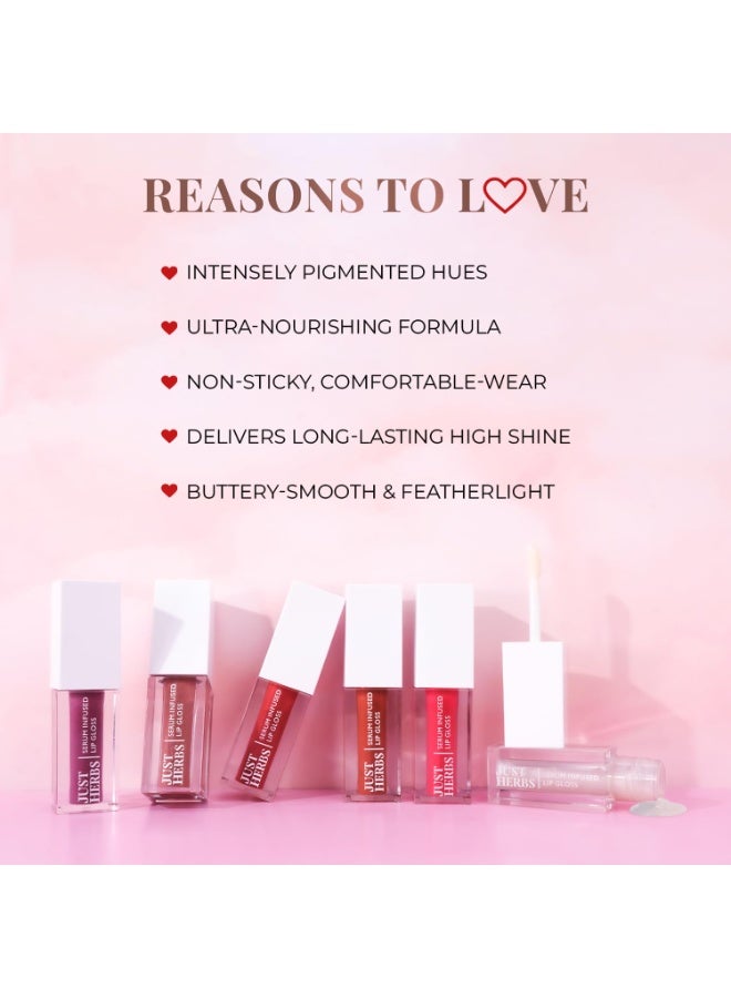 Just Herbs Serum Infused Lip Gloss for Women, Lightweight Non-Sticky High Glossy Moisturizing and Hydrating Lip Gloss 3 ml Juicy Berry - Image 2