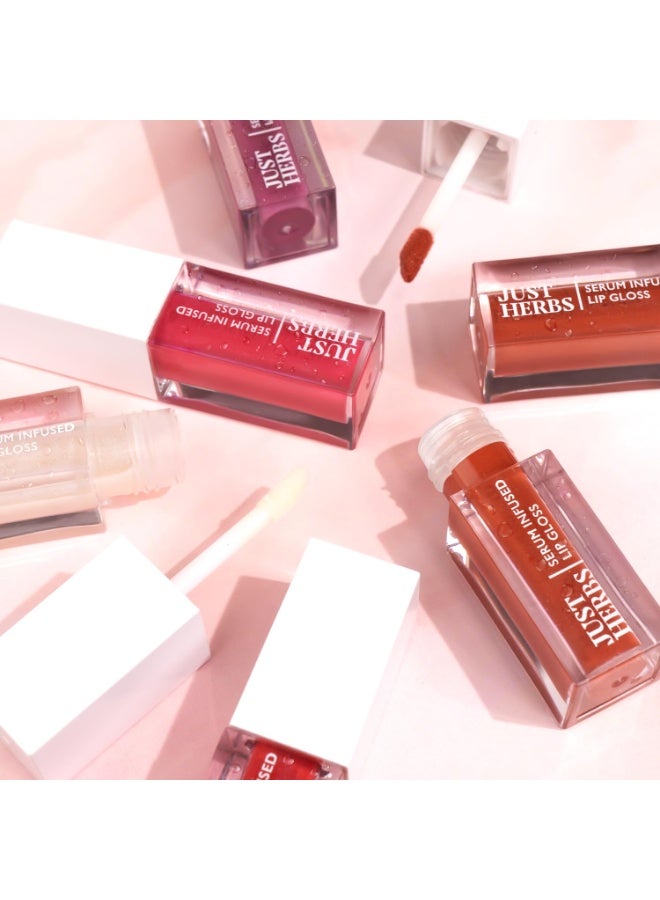Just Herbs Serum Infused Lip Gloss for Women, Lightweight Non-Sticky High Glossy Moisturizing and Hydrating Lip Gloss 3 ml Juicy Berry - Image 3
