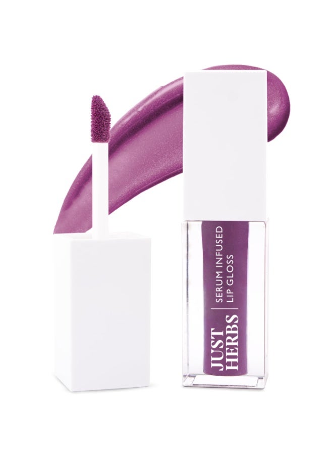 Just Herbs Serum Infused Lip Gloss for Women, Lightweight Non-Sticky High Glossy Moisturizing and Hydrating Lip Gloss 3 ml Juicy Berry - Image 1