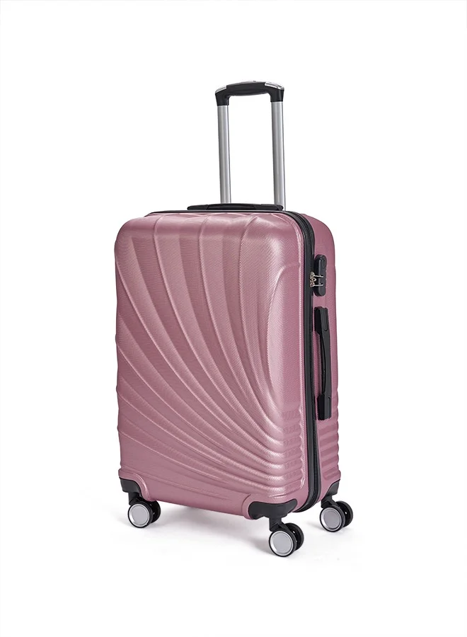 LIMRA Travel Bags From limra it consists of 3 luggage bags with a modern design and a solid rosegold color
