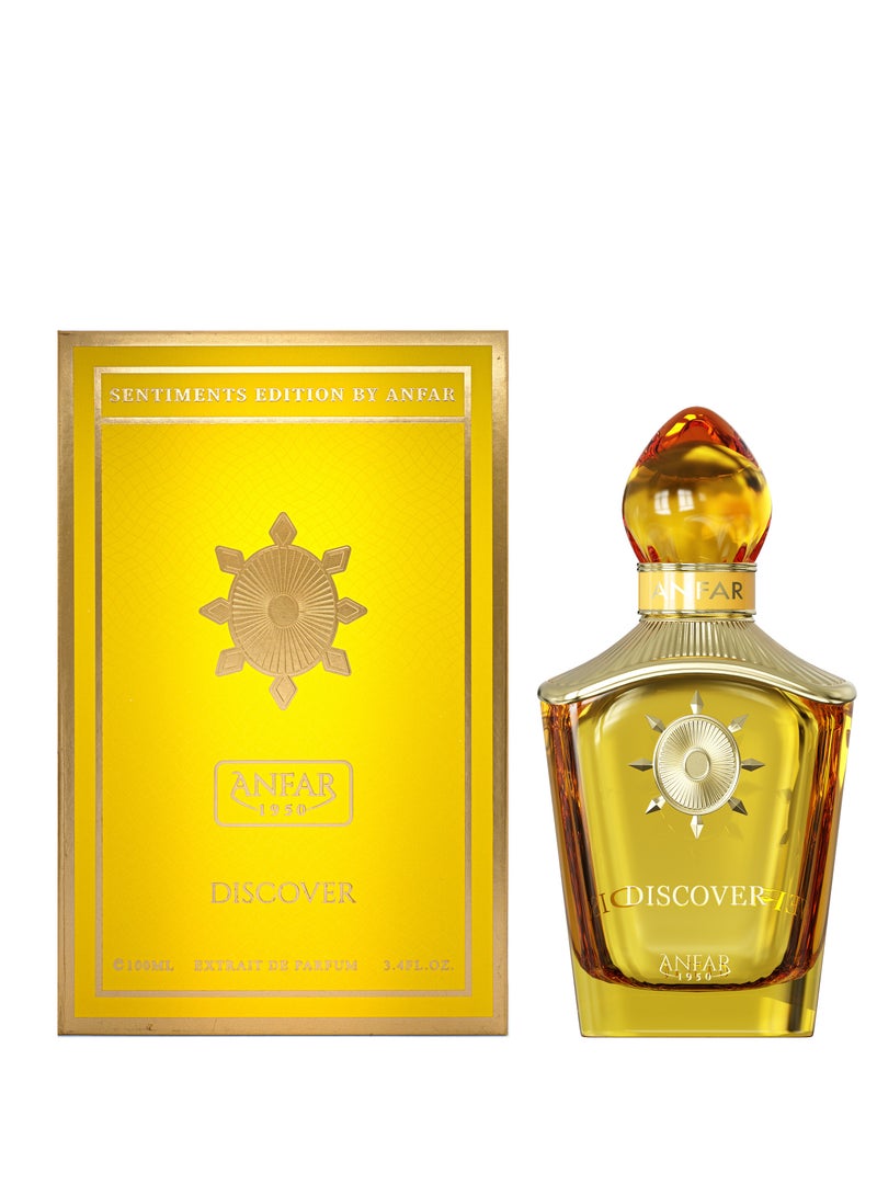 عنفر أنفار 1950 اكتشف عطر للجنسين، مستخلص عطر للرجال، إكليل الجبل، البرغموت، التوابل، الأرز، القهوة، الراتنج، العنبر، العود، البخور، 100 مل - Image 1