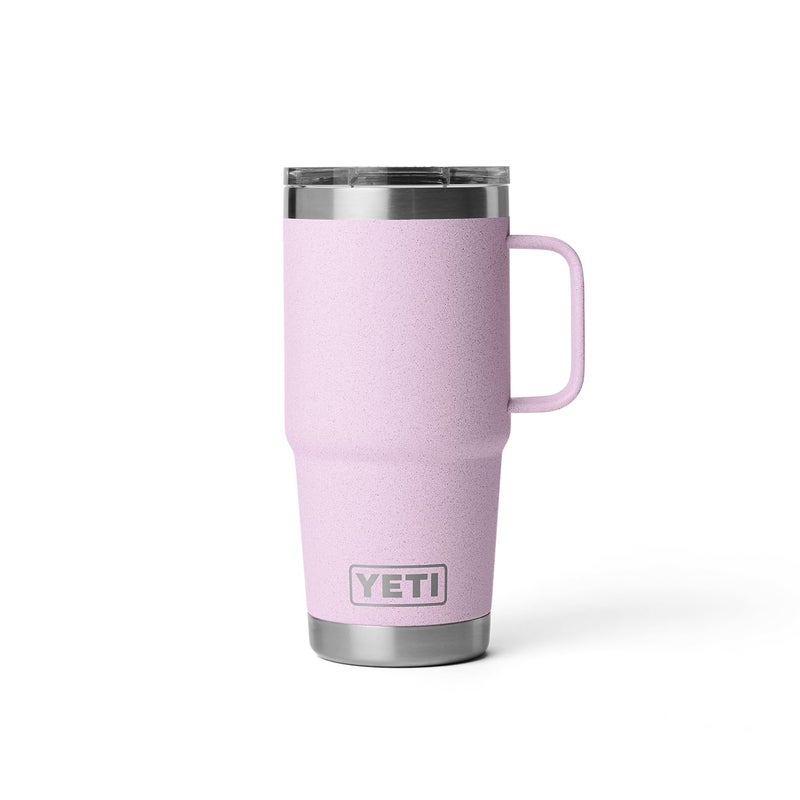YETI Rambler 20 oz Travel Mug, Stainless Steel, Vacuum Insulated with Stronghold Lid, Cherry Blossom - Image 4