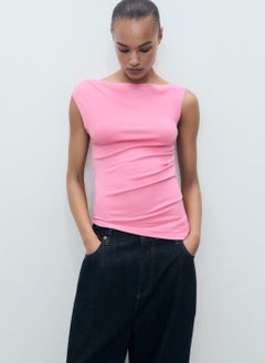 MANGO Asymmetrical Modal Top  - Image 1