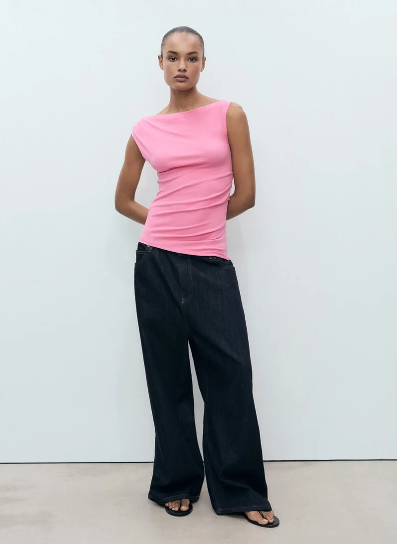 مانجو Asymmetrical Modal Top