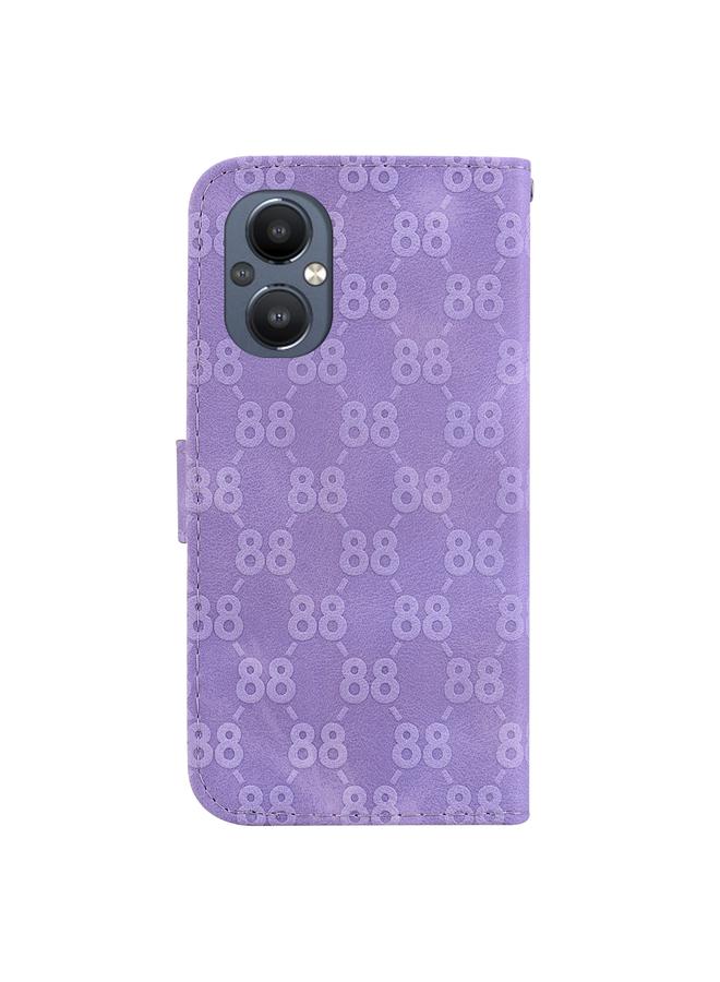 S-TOP Case For OnePlus Nord 2 5G Double 8-shaped Embossed Leather Phone Case - Image 3